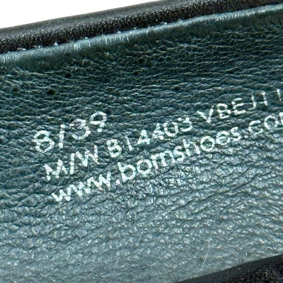 Born Devorah Womens Black Ivory Leather Slip On Ballet Flats Loafers Shoes sz 8 - Picture 16 of 16